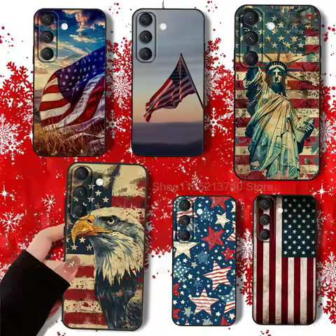 Flag U-USA A-America COOL Phone Case For Samsung S22,S24,S25,S23,S20,S30,S21,Ultra,Plus,5G,Fe,Lite shockproof durable Cover