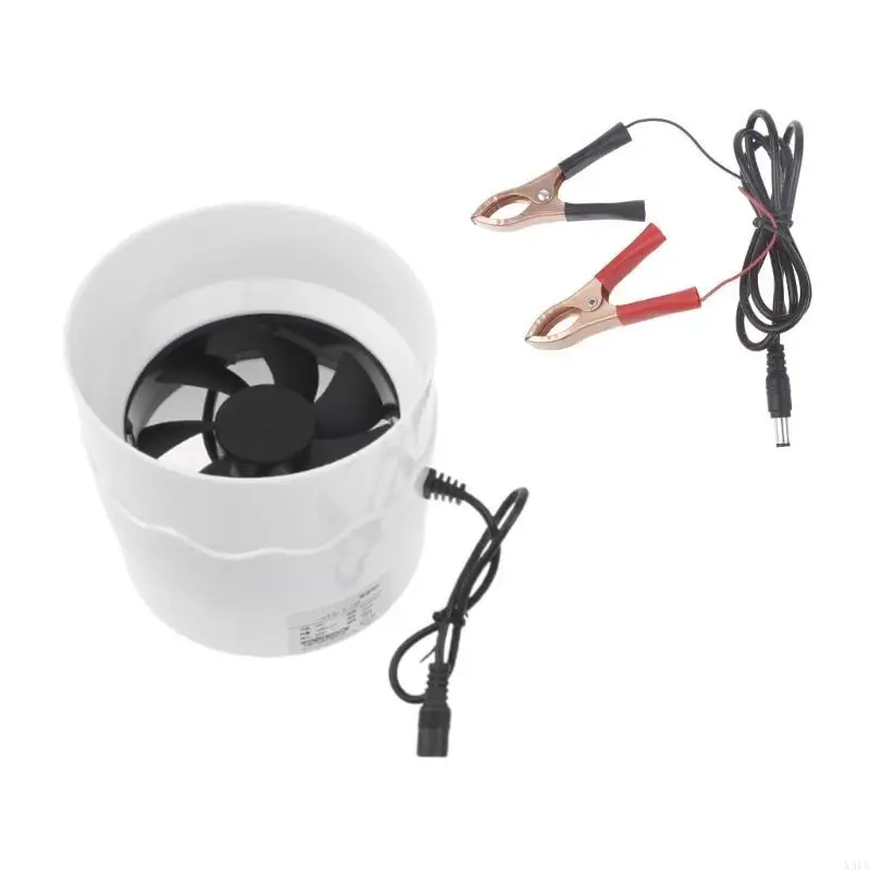 X9FA مروحة مجاري العادم المضمنة 110 مم 4.3 بوصة مروحة فلتر الكربون لمستخرج الهواء