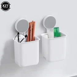 Toothbrush Wall Mounted Holder Toothpaste Mouth Cup Waterproof Holder Drill-Free Bathroom Storage Shelf Portable Rack Organize