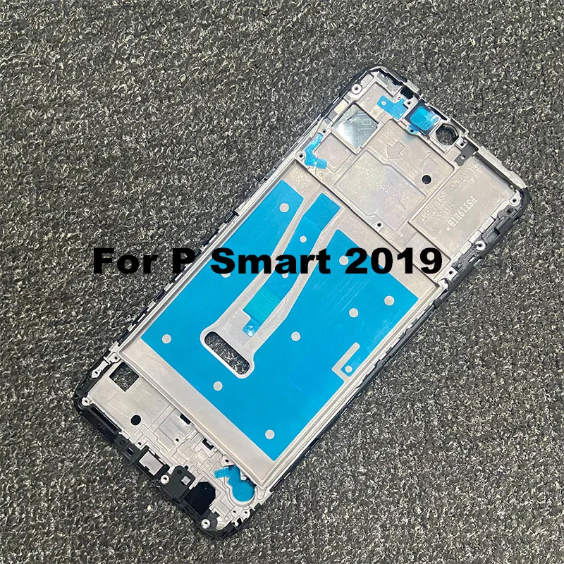 جديد لهواوي P Smart 2019 الإطار الأوسط غطاء الحافة الأمامية هيكل معدني الإسكان اللوحة الخلفية حامل LCD