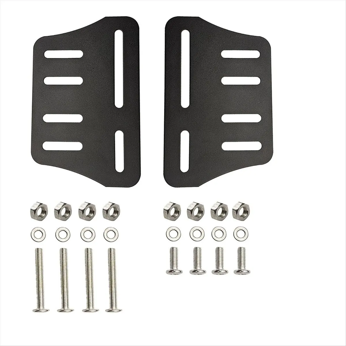 A64K 2PCS Heavy Duty Bed Frame Adapter/Connector Plate for Headboard, Adjustable Metal Frame Modification Brackets