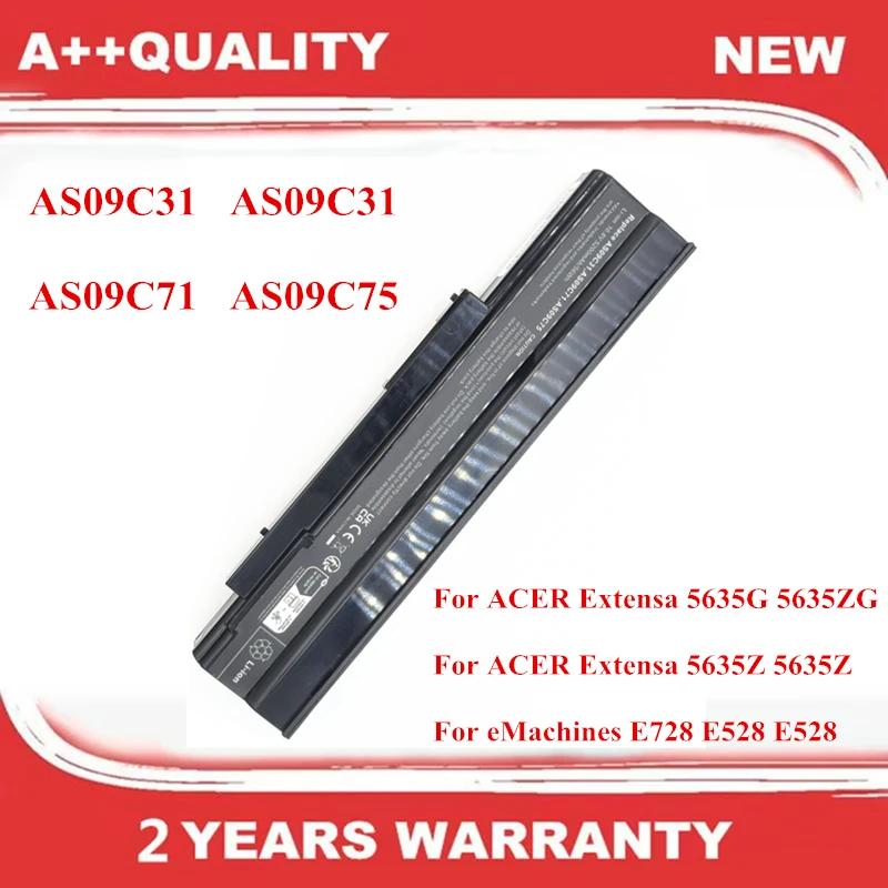 

Новый аккумулятор для ноутбука AS09C31 для ACER Extensa 5635G 5635ZG 5635Z 5635Z eMachines E728 E528 E528 AS09C31 AS09C71 AS09C75