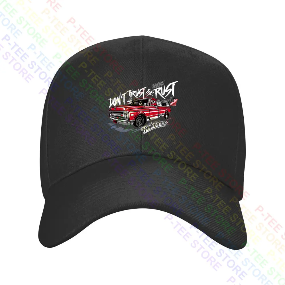 Farmtruck y azn-street Outlaws-no Trust The Rust Farmtruck gorra de béisbol Snapback, sombrero de cubo de punto