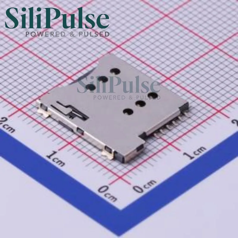 (20-100pcs) KH-SIM1616-6PIN SMD 100% Original In Stock SIM MicroSIM 1.35mm SMD