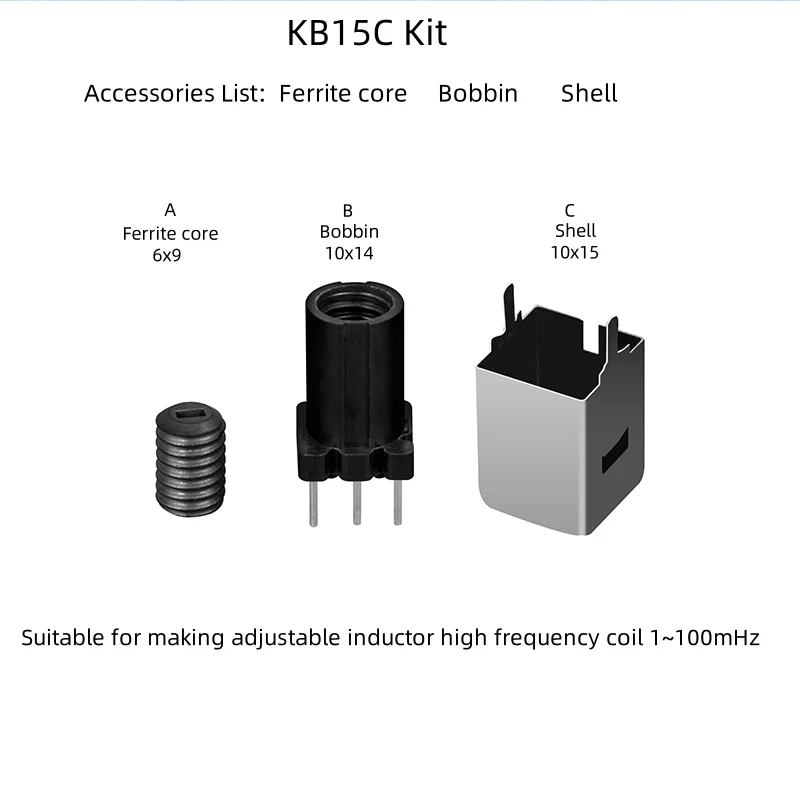 10 pieces of KB Series Ham Radio Homemade High Frequency Adjustable Inductor Coil accessories