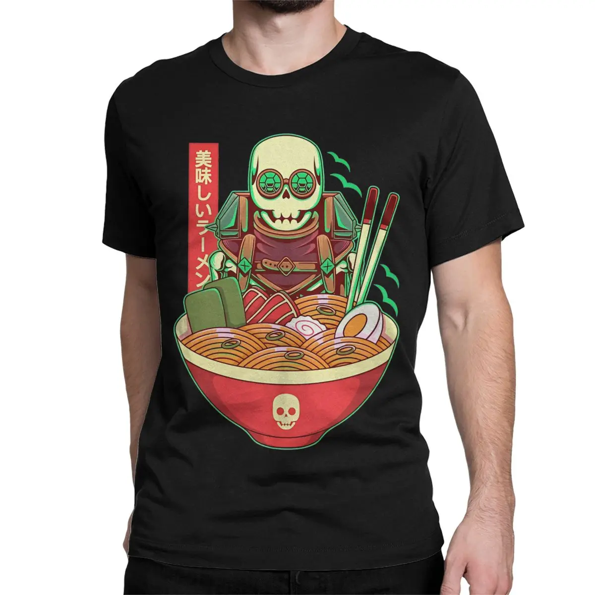 Emmrich Volkarin Undead Assistant Ramen T-Shirts for Men O Neck Cotton T Shirts Dragons Ages Short Sleeve Tees Printed Clothing