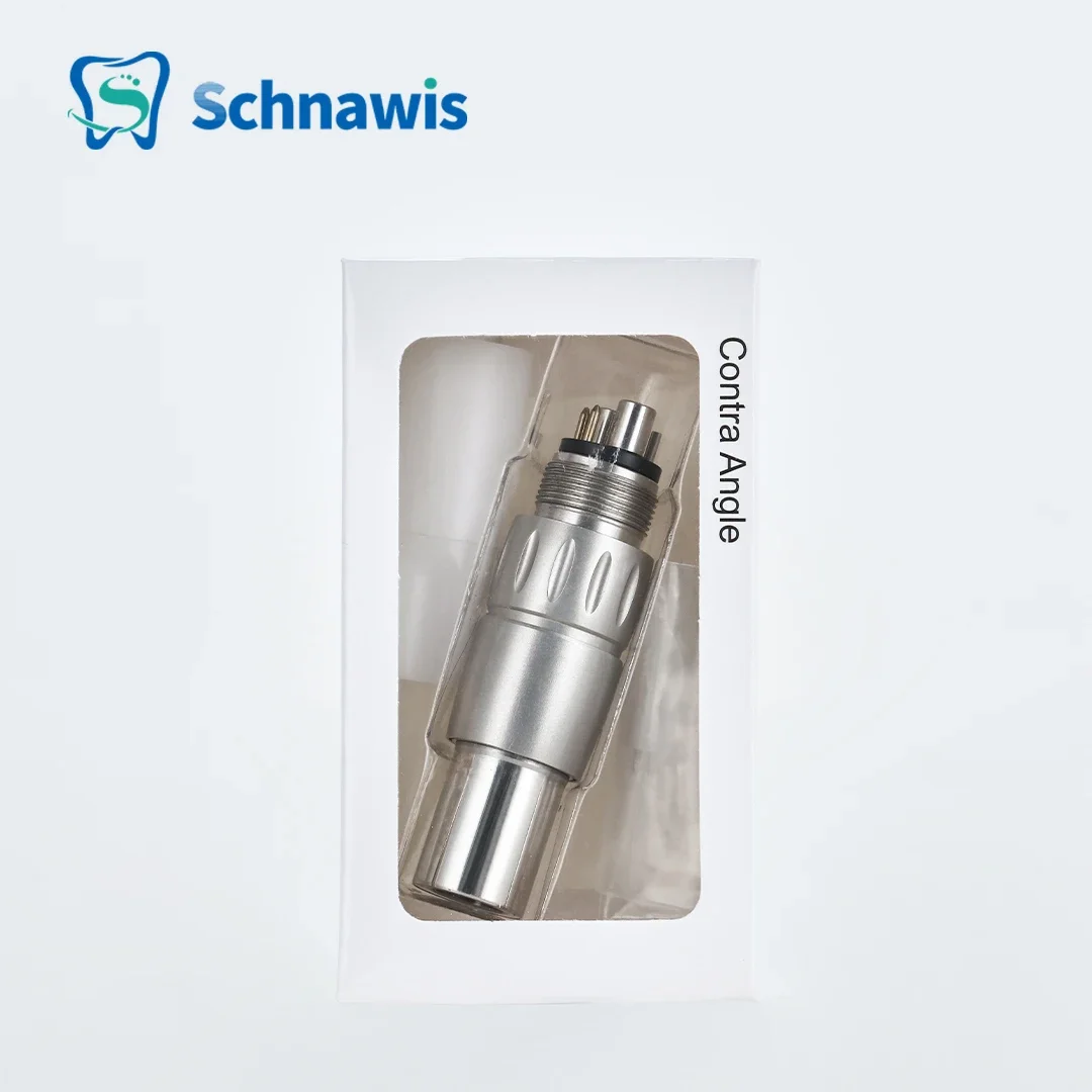 Schnawis Dental Fiber Optic Quick Coupling LED Turbine Connector Dentistry Inner Water Air Motor Slow Speed Handpiece Parts