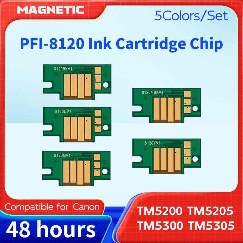 ink cartridge chip PFI-8120 8120 is suitable for Canon TM5200 TM5205 TM5300 TM5305 plotter printer