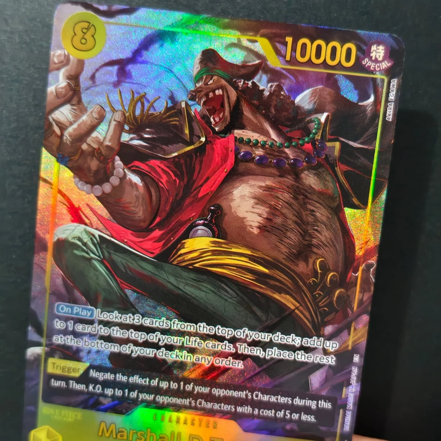 DIY Proxy One Piece TCG Englisch OP16-119 Marshall.D.Teach SEC Alternative Art Anime-Sammelkarte Spielzeug – Detail 3