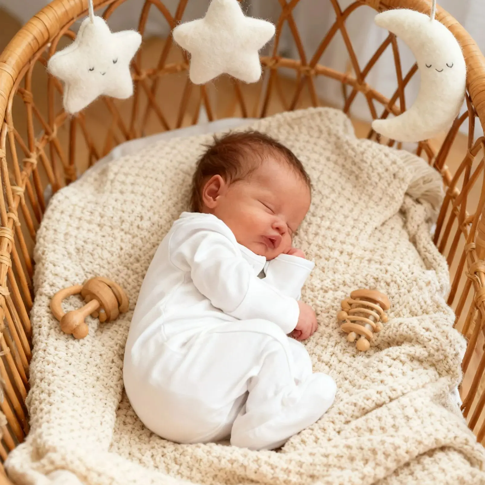 

48CM Finished Reborn Doll Quinbee Newborn Sleeping Baby Dolls 3D Skin Multiple Layers Painting with Visible Veins bebés reborns