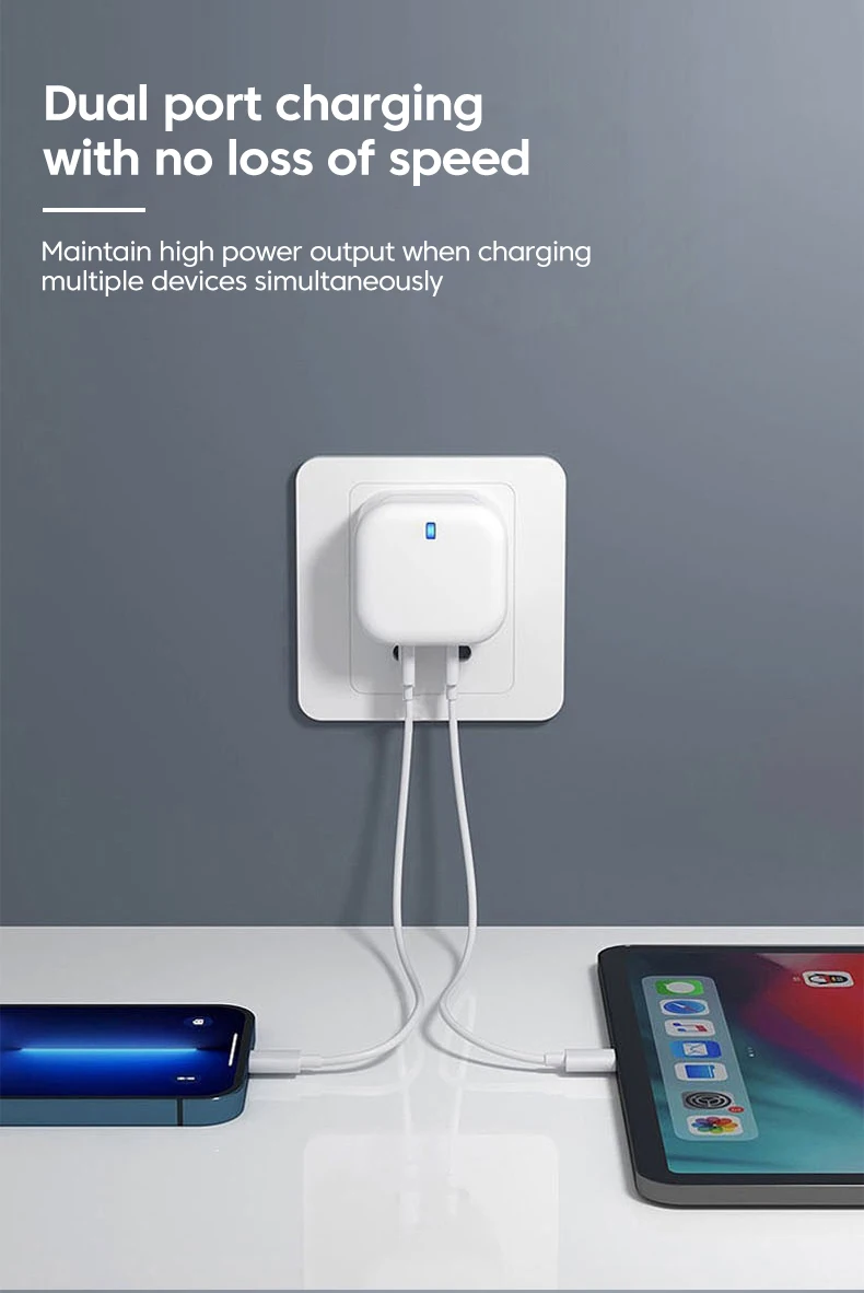 EU US UK 20W Dual Ports USB Type c PD Wall Charger Fast Charging Power Adapters For IPhone 11 12 13 14 Samsung Huawei xiaomi LG
