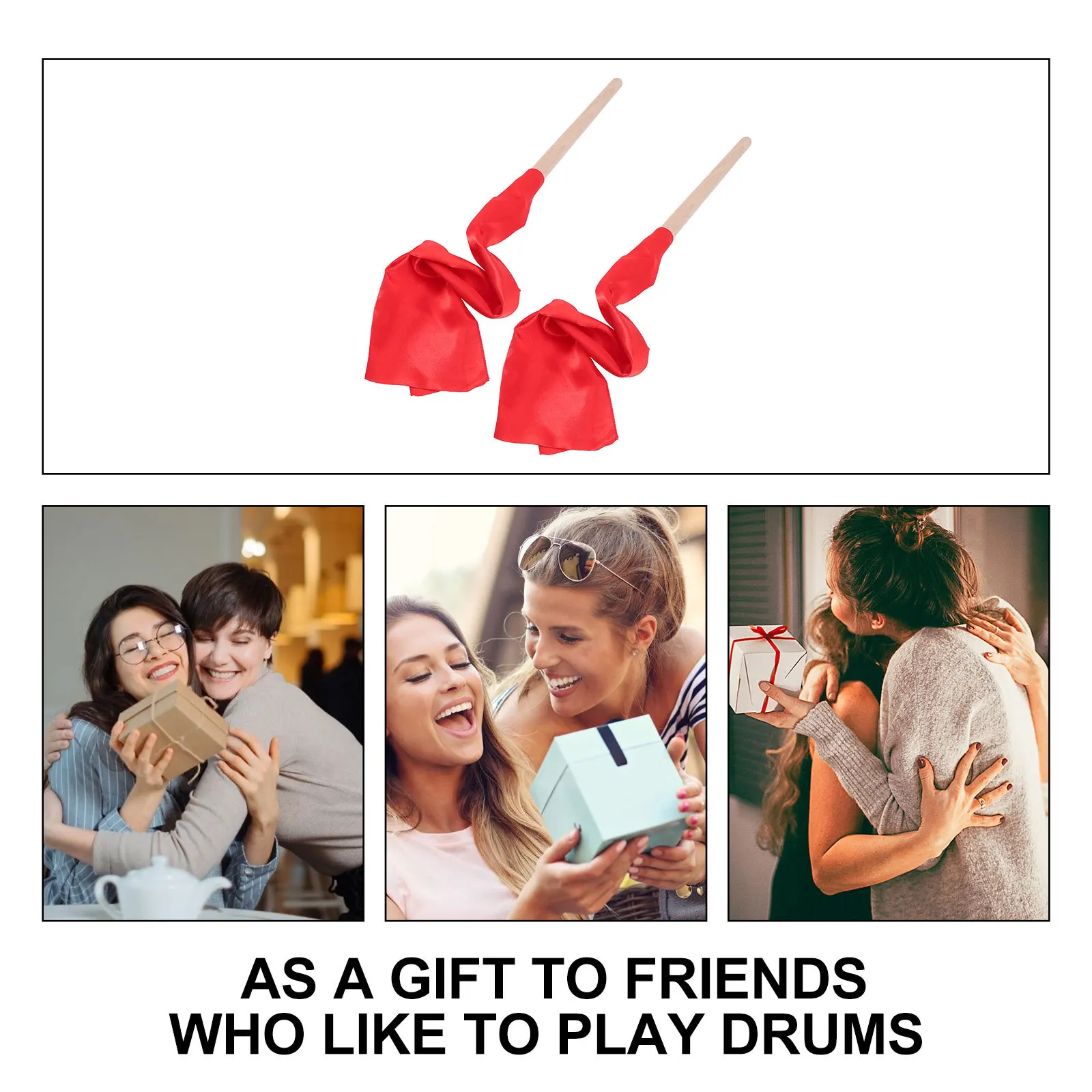 

1Pair Waist Drum Wooden Drumsticks Lightweight Durable Premium Wood Percussion Stick Set Excellent Grip Waist Drum Mallets