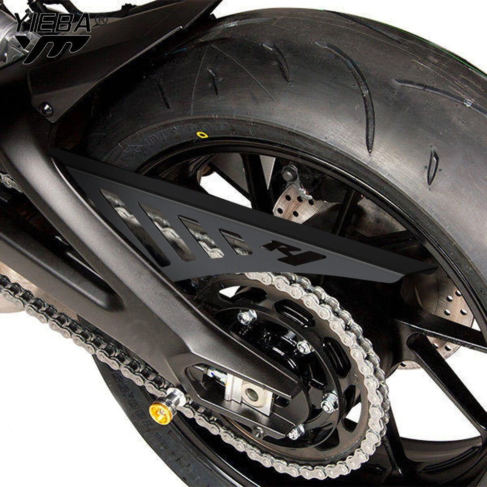 

YZFR1 Motorcycle Chain Protection Cover Sprocket Frame Guard Protector For Yamaha YZF R1 YZFR1M 2015-2020-2021-2022-2023-2024