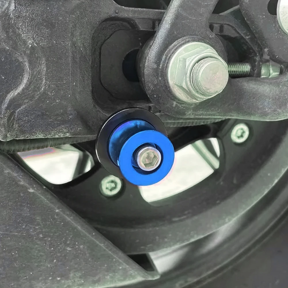 สําหรับ Triumph Street Triple 765 S RS 675 R RX Trident 660 รถจักรยานยนต์ Swingarm Spools Sliders ขาตั้งสกรู M8 Bolt CNC อุปกรณ์เสริม