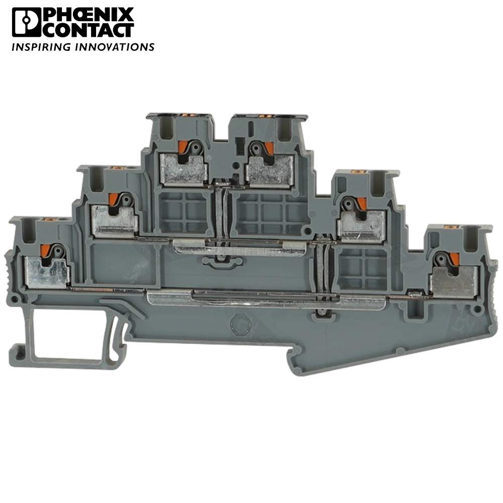 

Phoenix Contact Push-in Desing Spring Type Din Rail Multi-level Terminal Blocks PT 1.5/S-3PV 3213742 1.5 Wire Electrical