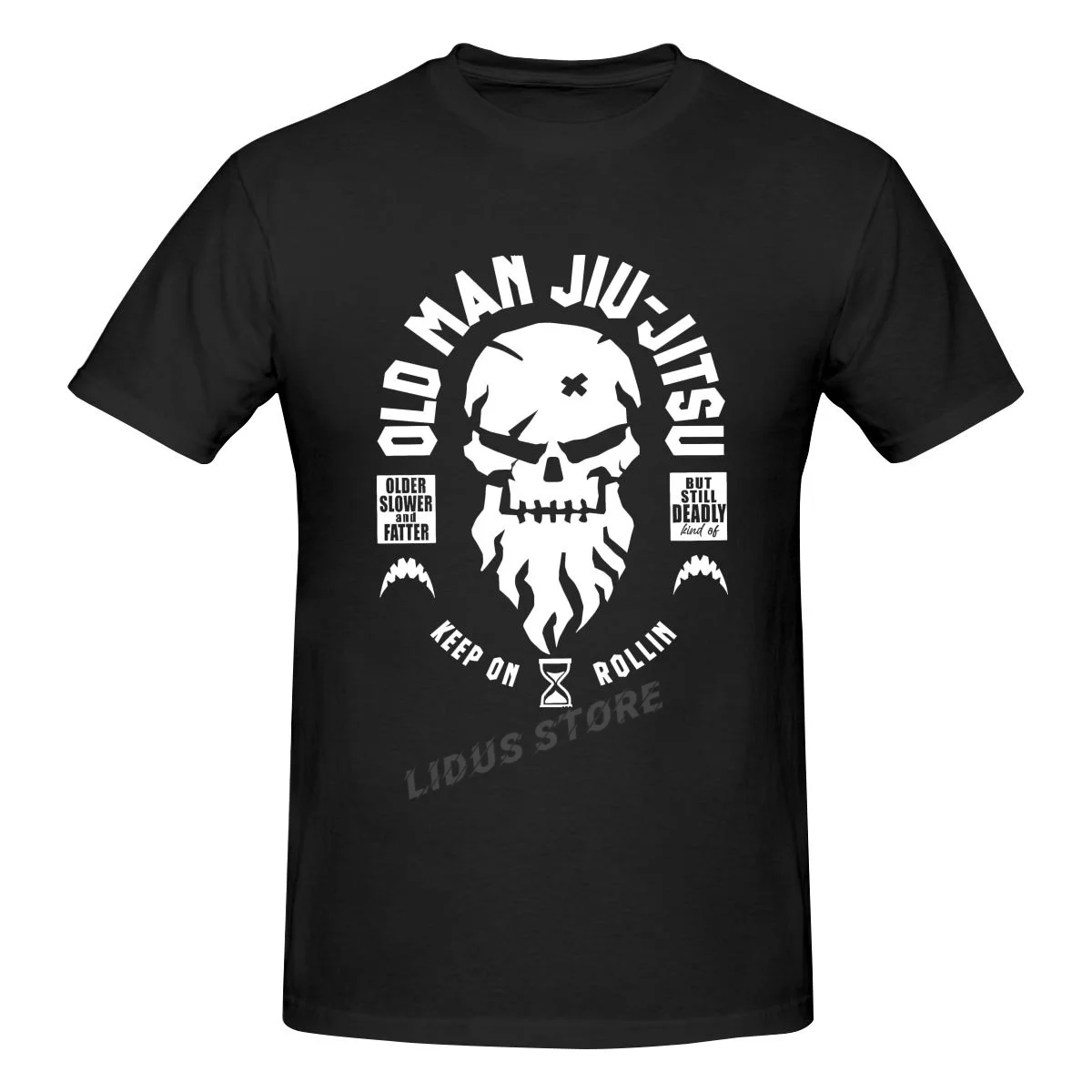 

Old Man Men TShirt Jiu Jitsu Crewneck Tops 100% Cotton T Shirt Humor High Quality Gift Idea