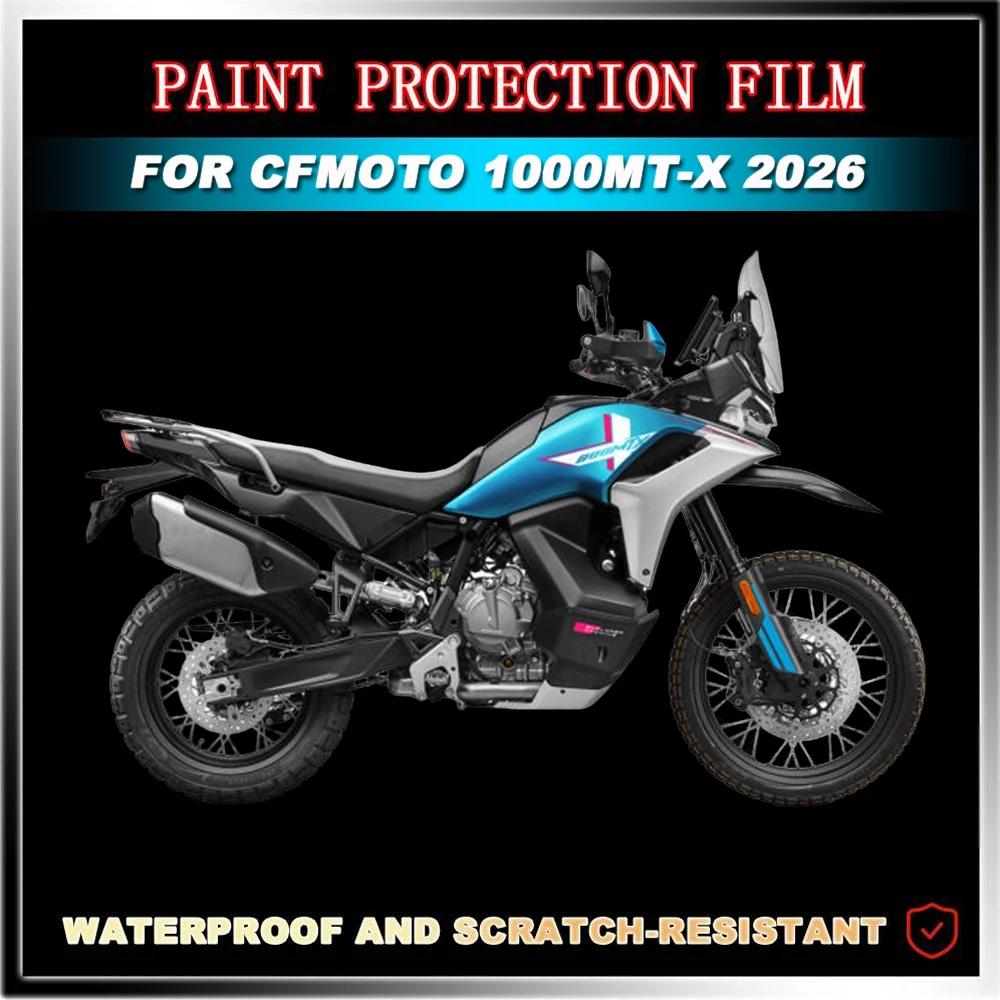 

For CFMOTO 1000 MT-X 1000 MTX 2026 Motorcycle PPF Invisible TPU Protective Film Paint Fairing Bright Stickers Protective Film