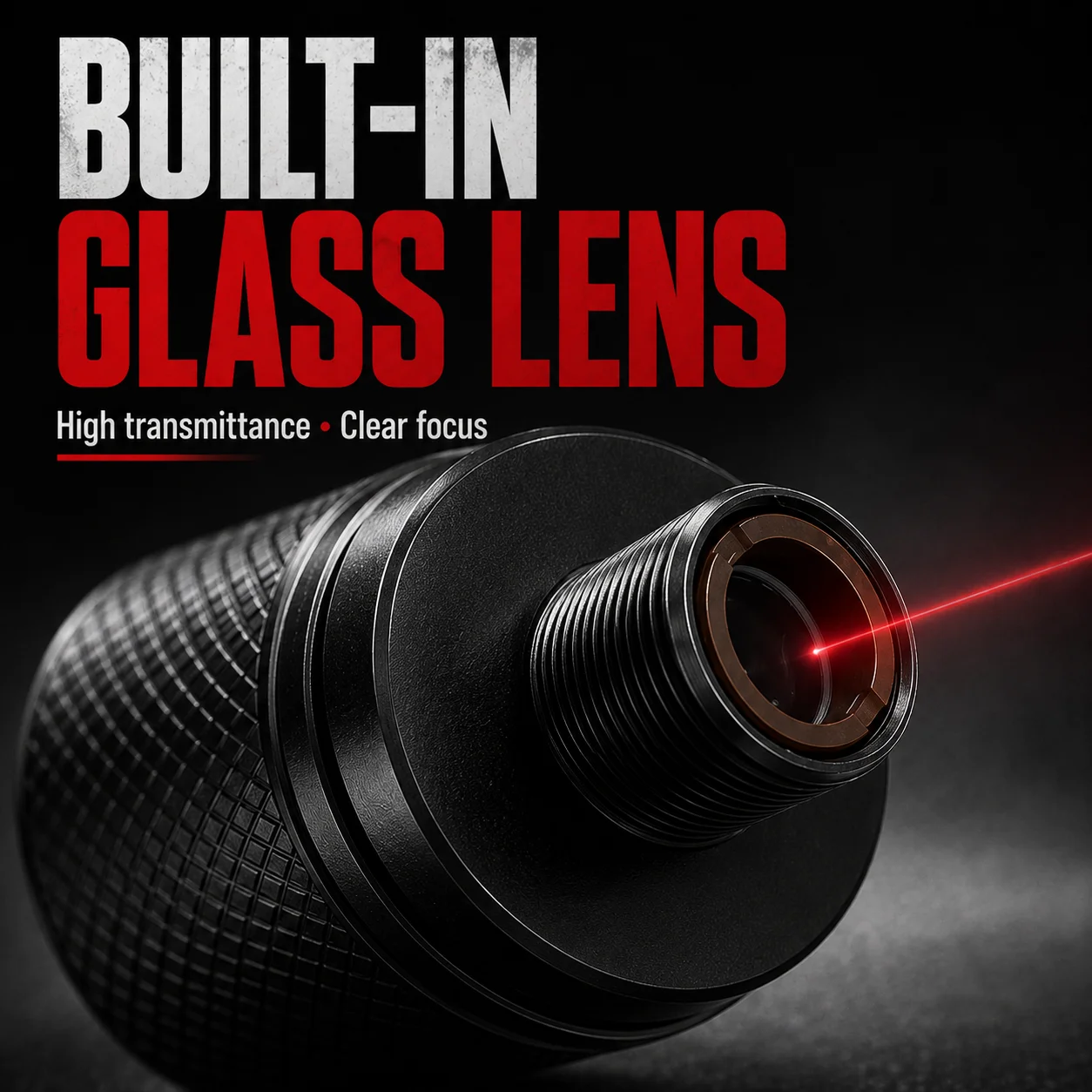 ZhonNa High-power Laser Focusing Laser Head 19.527mm Built-in Glass Lens M90.5P Thread Optical Accessory for Measuring Instrumen