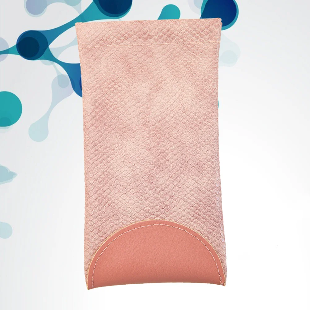 

Durable PU Glasses Accessories Light Pink Eyeglasses Case Scratch Resistant Breakproof Easy to Carry Out