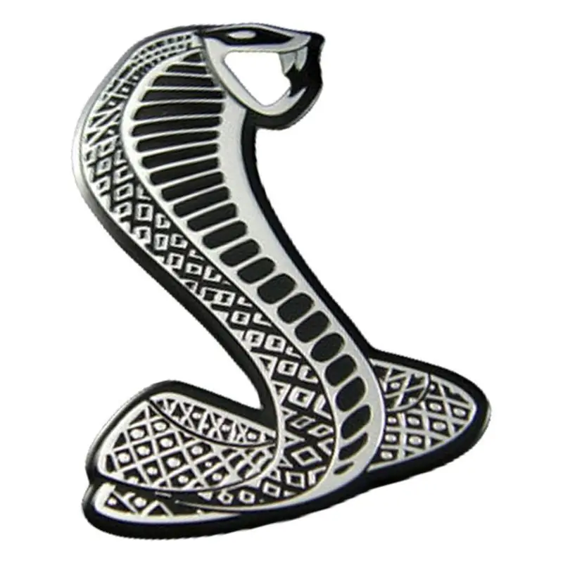 

31BC Automotive Styling Accessories Metal Snake Stickers Rear Trunk Car Side Badge Car Front Hood Grille Emblems