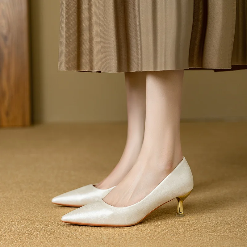 

Women's High Heels 2026 Spring and Autumn New Fashion French Pointed High Heels Women