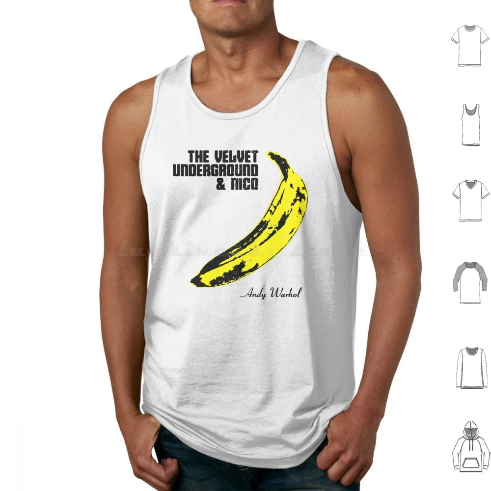 The Velvet Underground Banana Tank Tops Print Cotton Velvet Underground Warhol Andy Nico New York 1960s 60s Punk Counter