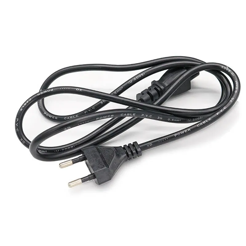 1M Eu Stekker Universele Laptop Oplader Stekker Power Adapter Kabel Voor Laptop, Voeding, Monitor En Tv, Veiligheid Stekker Type F