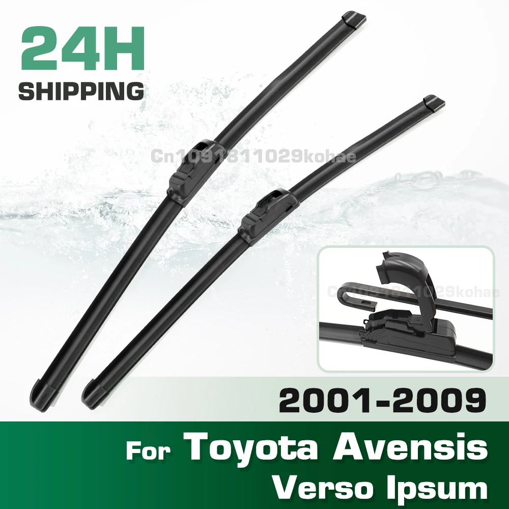

GREATROAD Wiper LHD&RHD Front Wiper Blades Set For Toyota Avensis Verso Ipsum XM20 M20 2001 - 2009 Windshield Brush 26"+16"