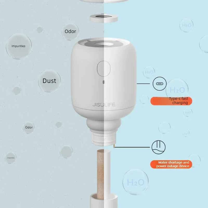 1100mAh Cordless Mini Humidifier USB C Fast Charge 2 Mist Modes 10h Runtime Two Wicks Quiet Desk Car Bedroom Home 무선 가습기