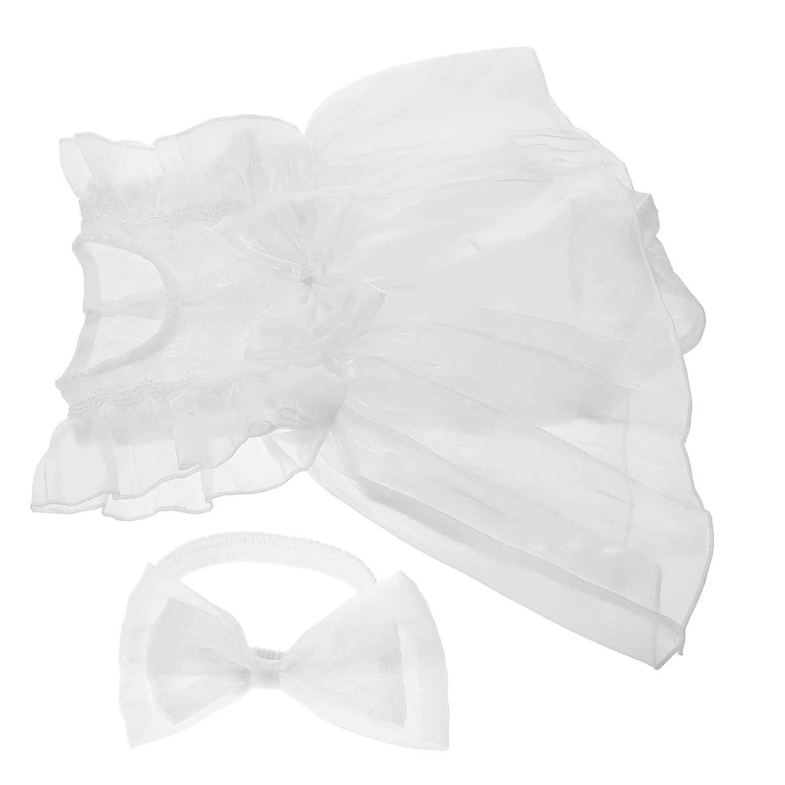 

1Set Summer Baby Girl Romper Princess Dress Newborn 3-6 Month One-Piece Outfit Toddler Baby Shower Headband