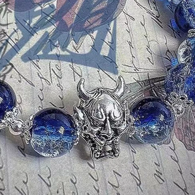 Fashionable Game Genshin Impact Xiao Cosplay Bracelet Glass Beaded Handchain image 2