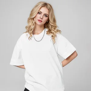 9.9 أوقية 280gsm تي شيرت ثقيل كبير الحجم عالي الجودة للرجل تي شيرت قصير الأكمام قطن لون خالص ترفيه الاتجاه أخضر أبيض أسود أفضل 10 تي شيرتات رجالية كبيرة الحجم - رقم 4