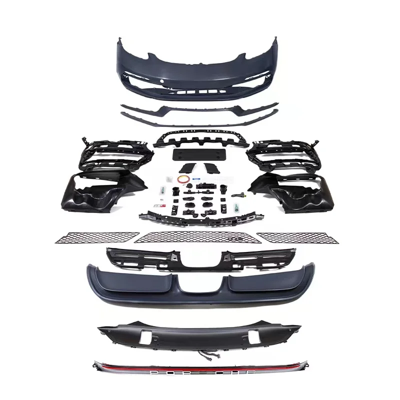 Suitable for 16-22 Porsche Cayman 718 upgrade GTS large surround kit with through type tail lights, front bumper body kit