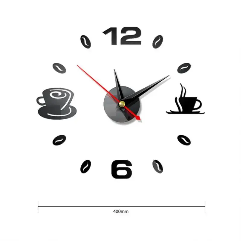 Diy Wall Clock Frameless Modern 3D Wall Clock Mirror Sticker Clock for Home Office Hotel Restaurant School Decoration