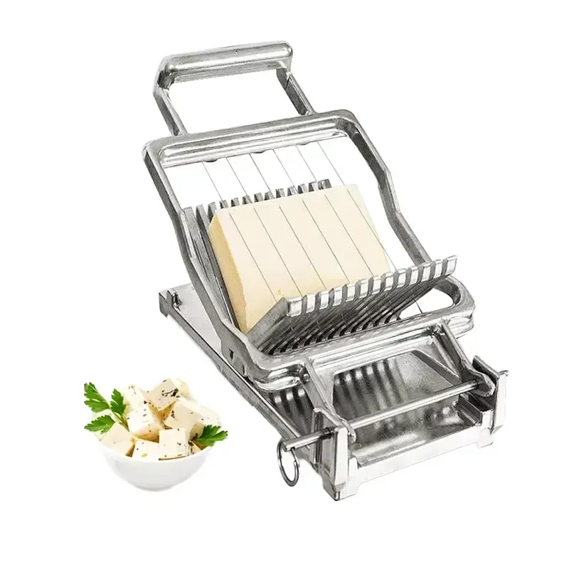 Stainless Steel Multi Wire Cheese Slicer Manual Cutter for Butter Tofu Sausage Ham Goose Fat Kitchen Preparation Tools