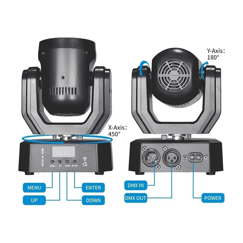 PZHI-Moving Head Strobe Light RGBW LED Stage Lights Stage Light Color Mixing Effects For Party KTV Bar Club