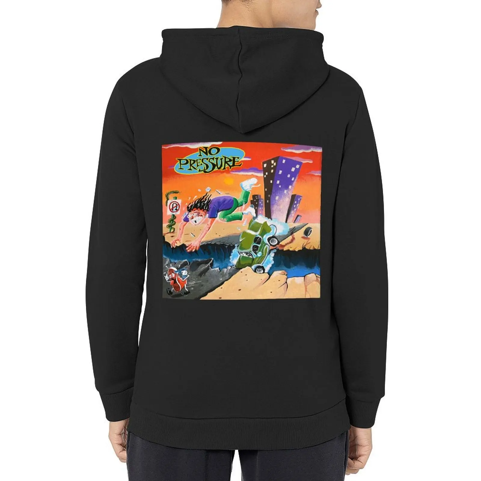 

No Pressure - No Pressure LP Hoodie fashion men korean clothes hooded shirt anime clothes hoodies and sweatshirts new