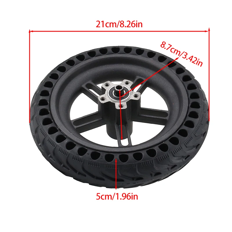 8.5 Inch Split Rear Wheel Hub for Xiaomi M365 1S Pro Pro2 Mi3 Electric Scooter Solid Tire Nonpneumatic Hub Replacement Parts