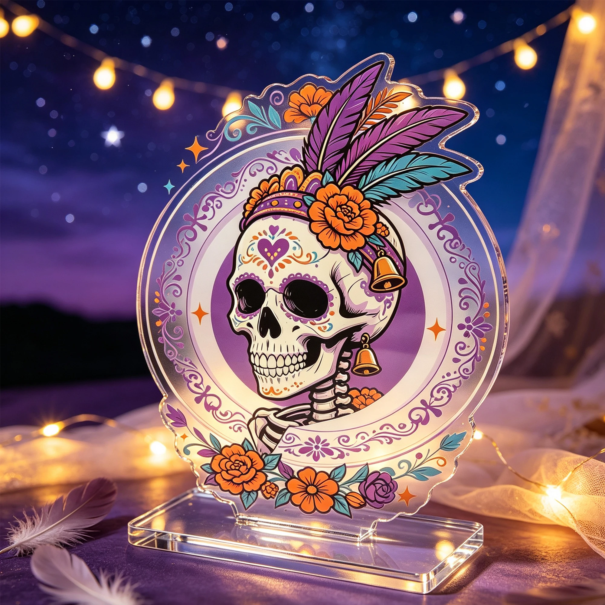 1pc Undead skeleton stand-up sign stand-up decoration suitable for holiday gifts for friends