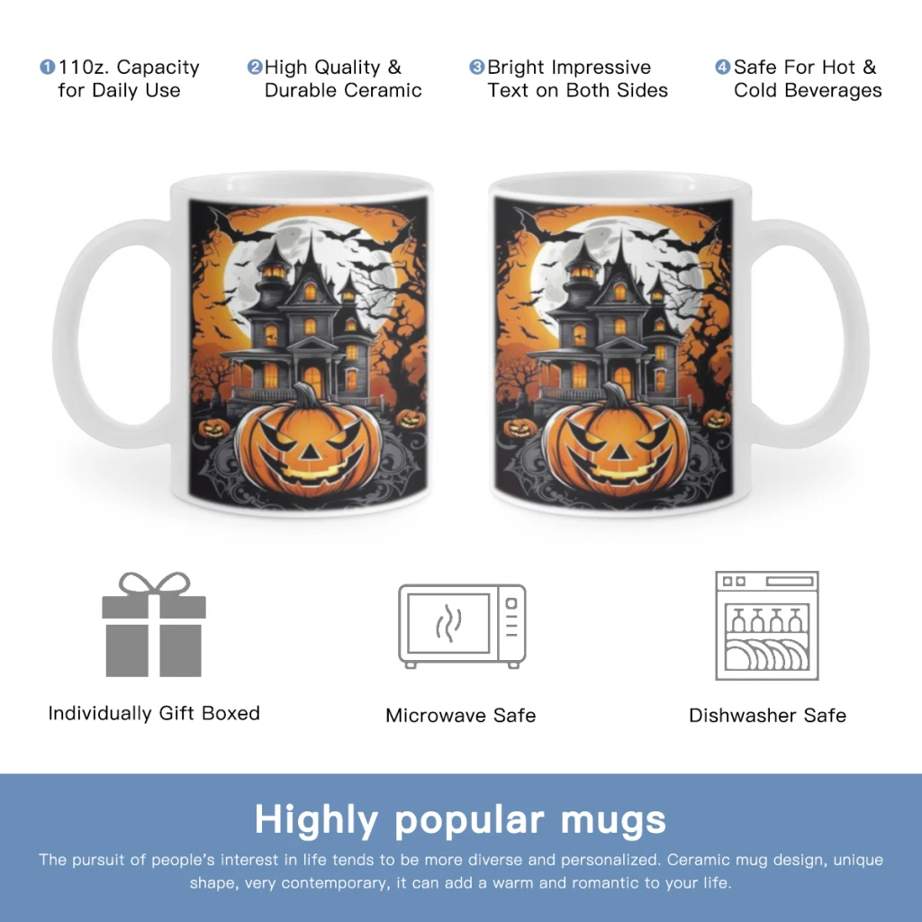 

Witches Enchanting Halloween Free shipping Ceramic Mug Cute Coffee Tea Milk Stave Mugs And Cups with Handle Novelty Gifts