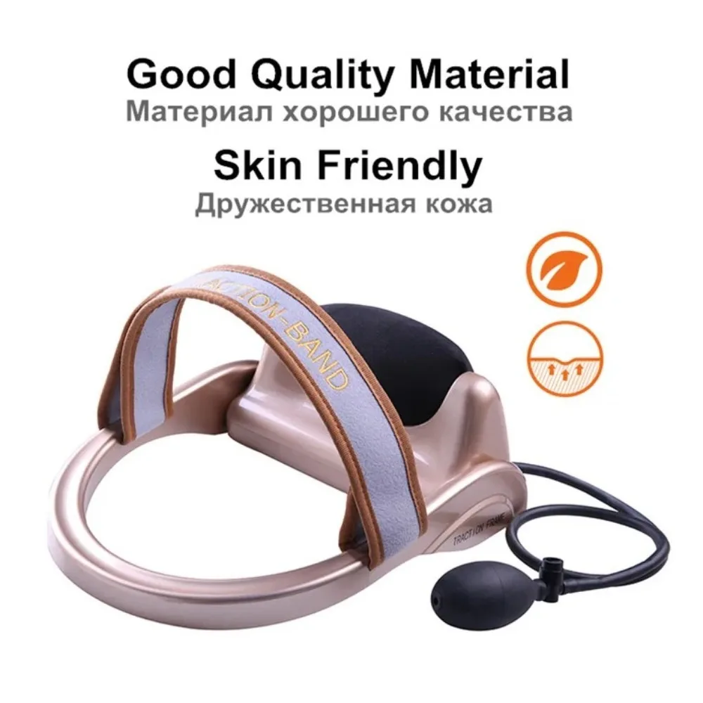 Relax Filled Air Neck Massager Vertebra Orthopedic Air Compression Cervical Tractor Pillow Muscle Stimulator Massager Kneading