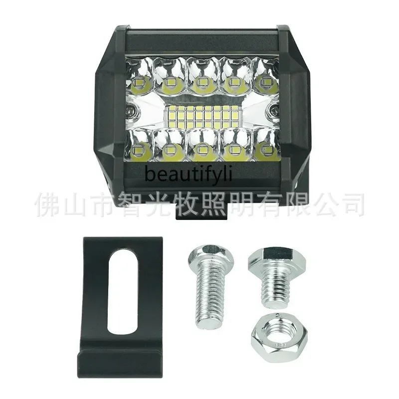 

S23 Motorcycle led light, square 10-bead strip light, motorcycle modified work light 1060