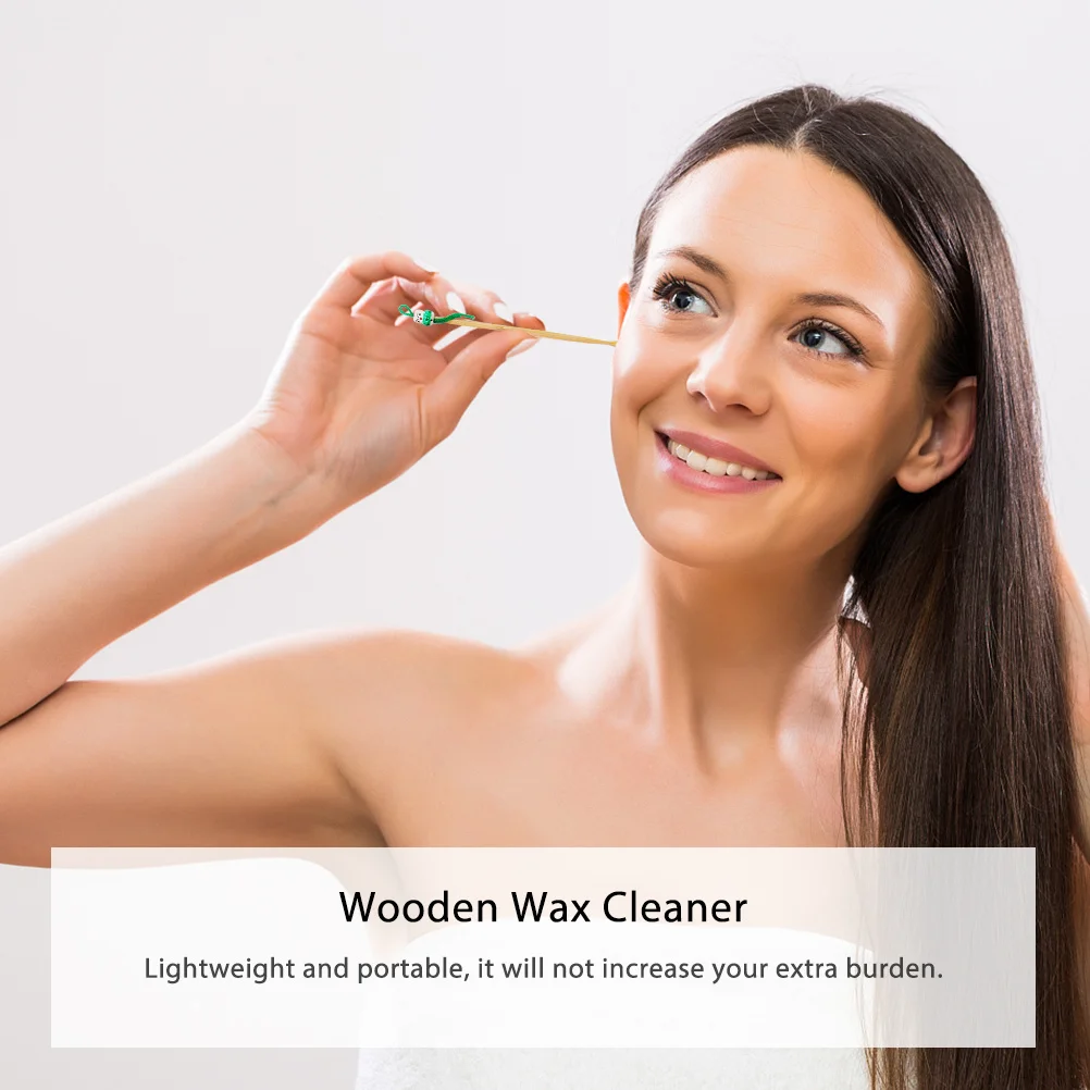 

12 шт., чистящие средства с героями мультфильмов, деревянные средства для удаления воска, очаровательный подвесной сборщик ушей, портативный брелок для ключей, сумка, декор, инструмент для ухода за ушами