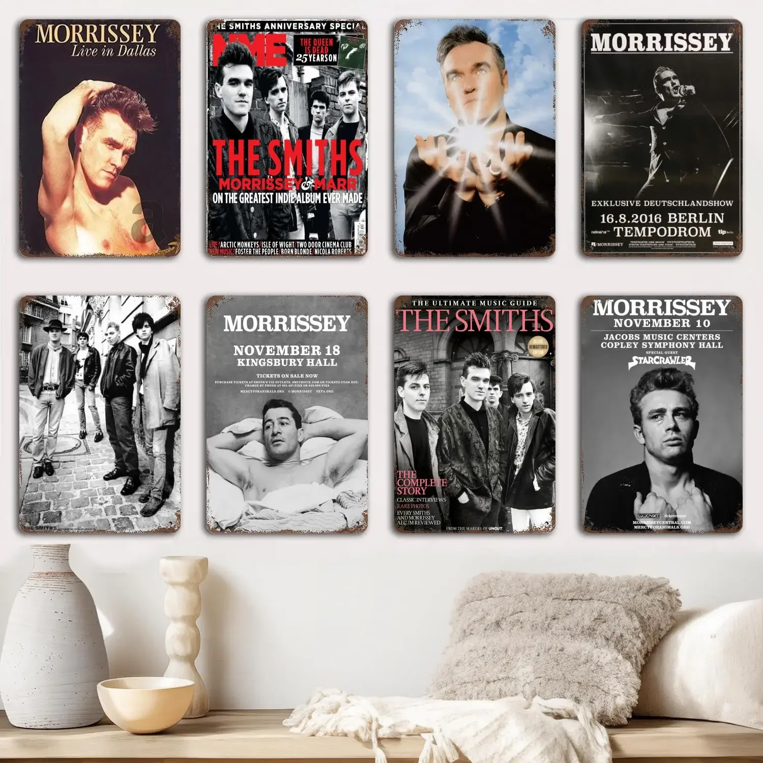 morrissey singer Metal Signs wall decor Vintage Tin Signs Captain Metal Poster Decor for Bar Pub Club Wall Decoration