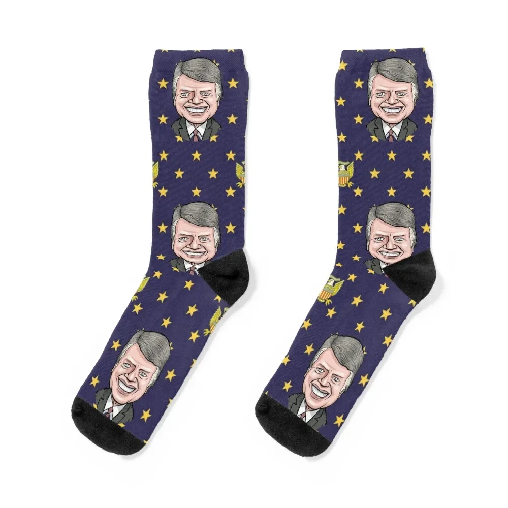 

President Jimmy Carter Socks Christmas anti slip football Socks Men Women's