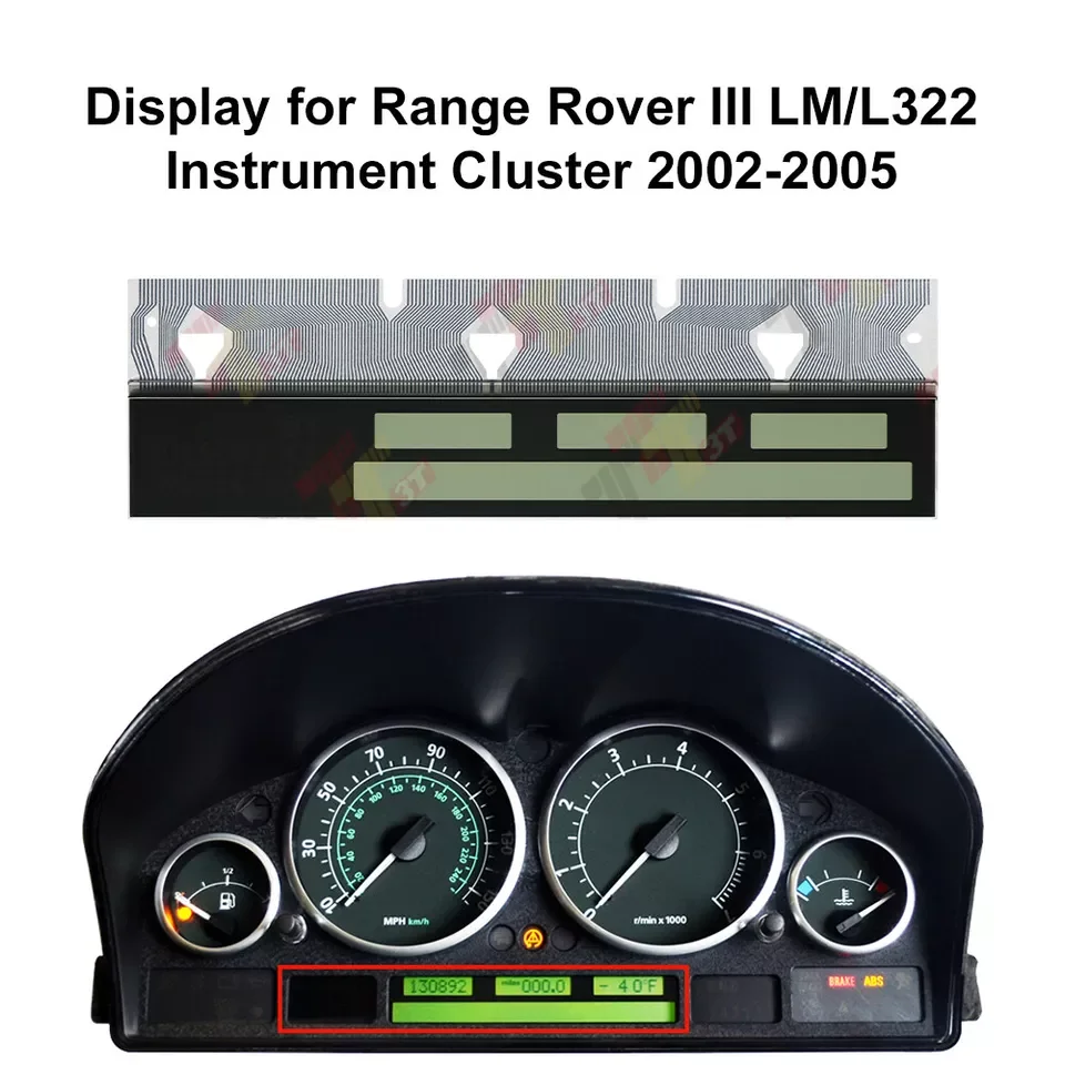 Display for Range Rover III LM/L322 Instrument Cluster