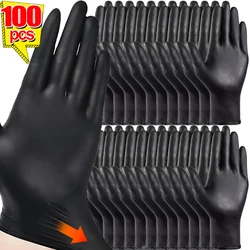 Disposable Black Nitrile Gloves for Household Cleaning Work Safety Tools Gardening Gloves Kitchen Cooking Tattoo Beauty Tools