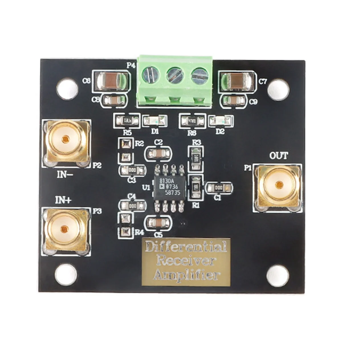 AD8130 Differential Receiver Amplifier Board Module Single-Ended Common Mode Rejection Ratio Low Noise Distortion Board