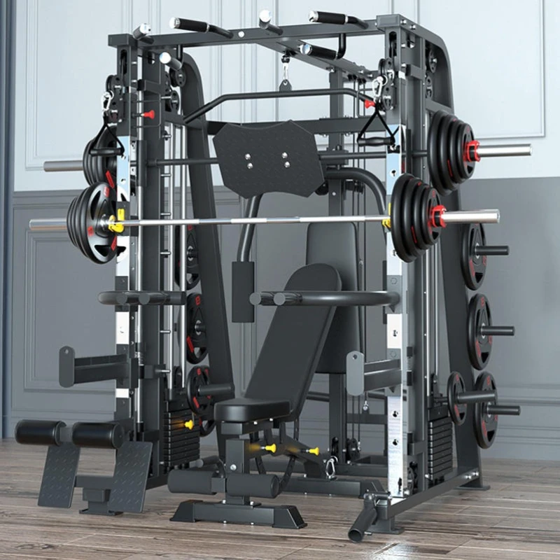 

Multi-functional large Home Gym Smith Machine Multi Functional Station Strength Trainer Training Fitness Equipment Power Rack