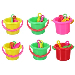 Mini praia areia balde brinquedo para crianças, brinquedo infantil interessante, mini criança, 24pcs